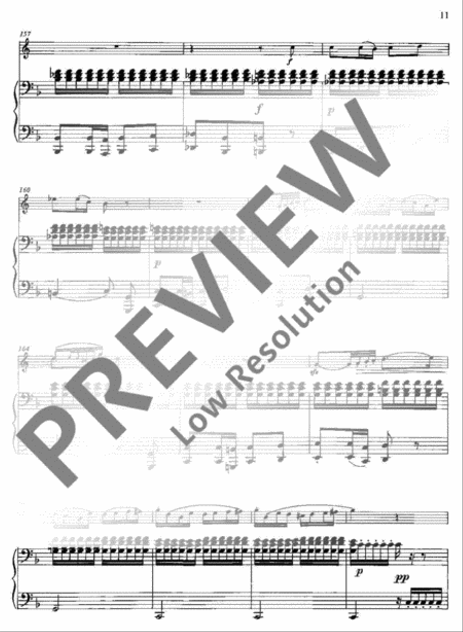 Variations of a Swiss Folksong Horn scores gallery preview page 12
