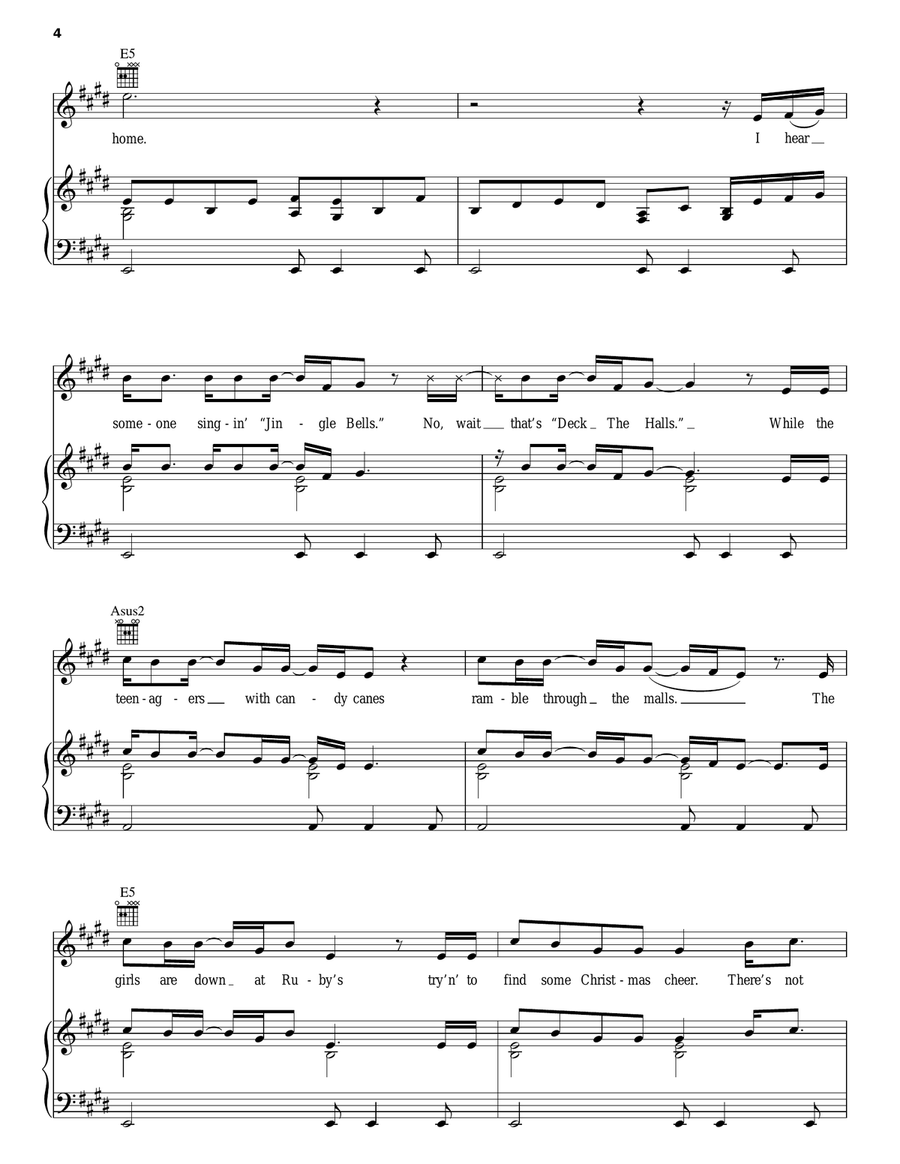 Christmas In America Christmas In America Piano, Vocal, Guitar scores gallery preview page 4