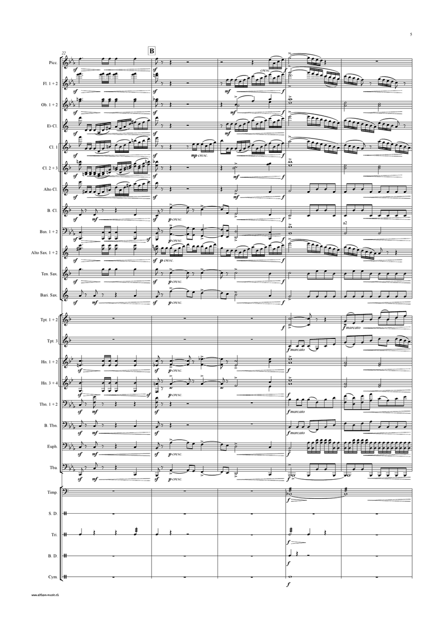March on a Russian Theme Concert Band scores gallery preview page 6