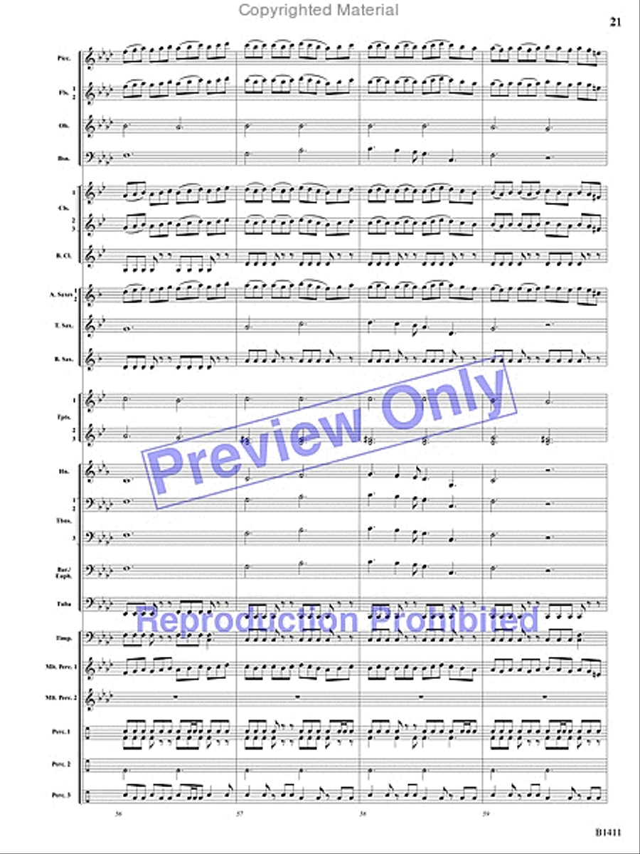 Pirates! Pirates! Concert Band scores gallery preview page 61