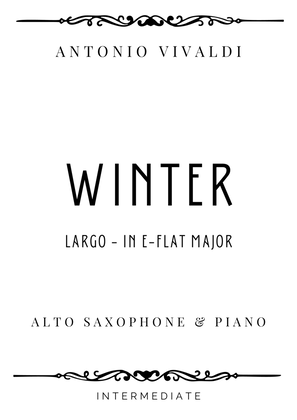 Book cover for Vivaldi - Largo from Winter (The Four Seasons) in E Flat Major - Intermediate
