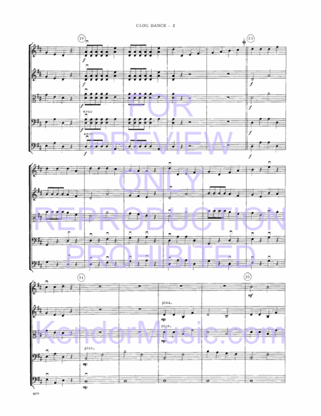 Clog Dance (Full Score)