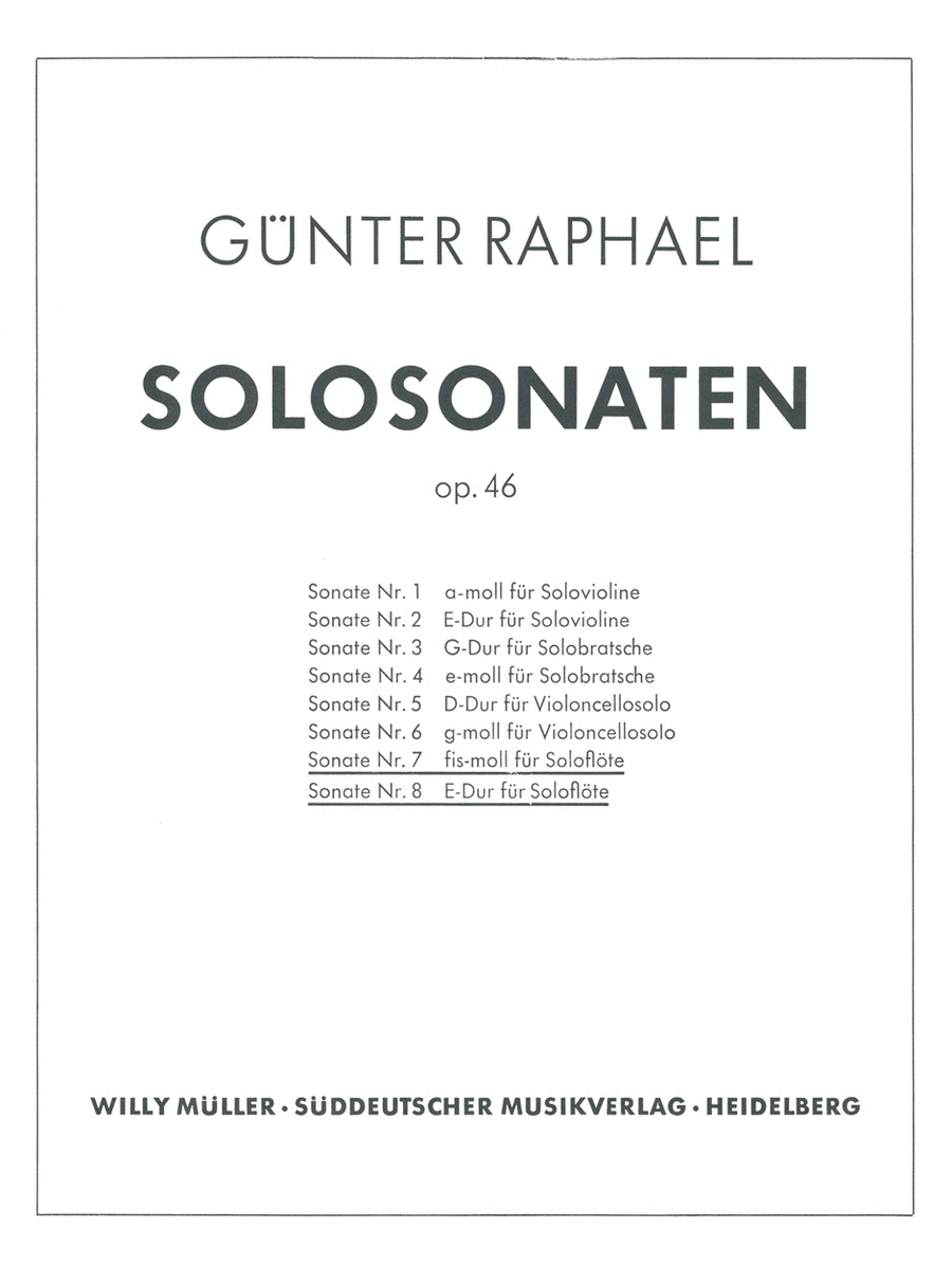 Zwei Solosonaten (1946)