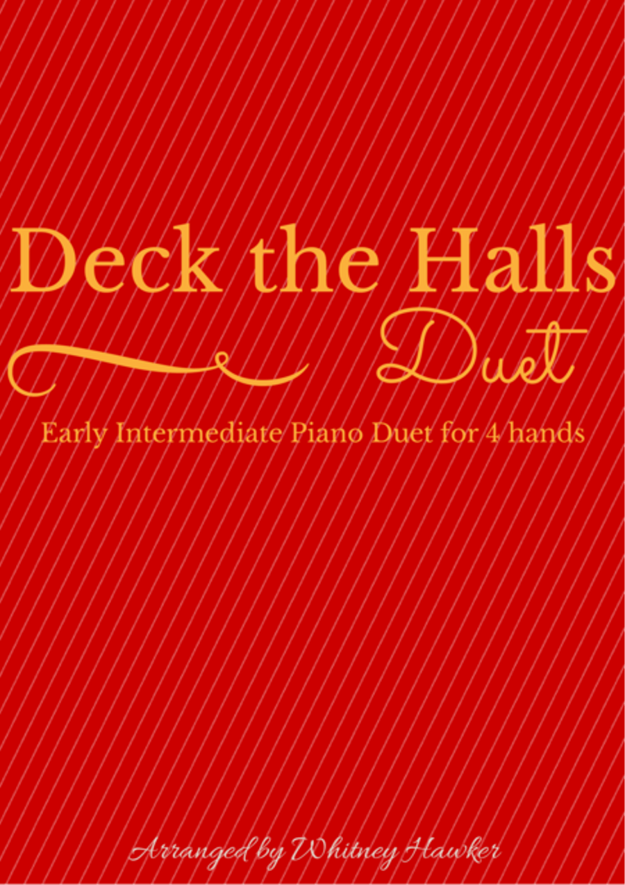 Deck The Halls Piano Duet 1 Piano, 4-Hands scores gallery preview page 1