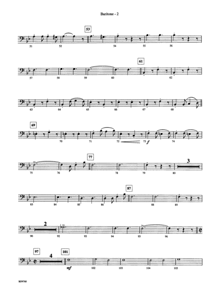 March Mania! (A Potpourri of Great March Melodies): Baritone B.C.