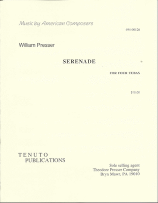 Book cover for Serenade for Four Tubas