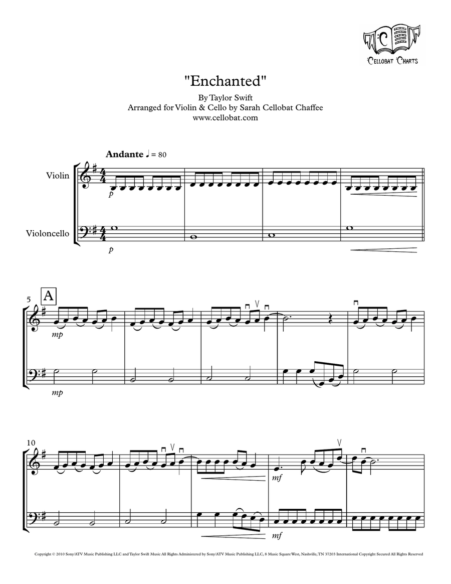 Enchanted String Duet scores gallery preview page 1