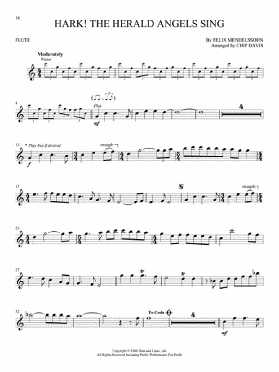 Mannheim Steamroller Christmas Flute Solo scores gallery preview page 4