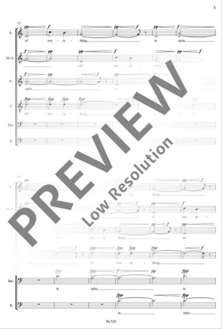 in spite of everything Mixed Choir scores gallery preview page 6