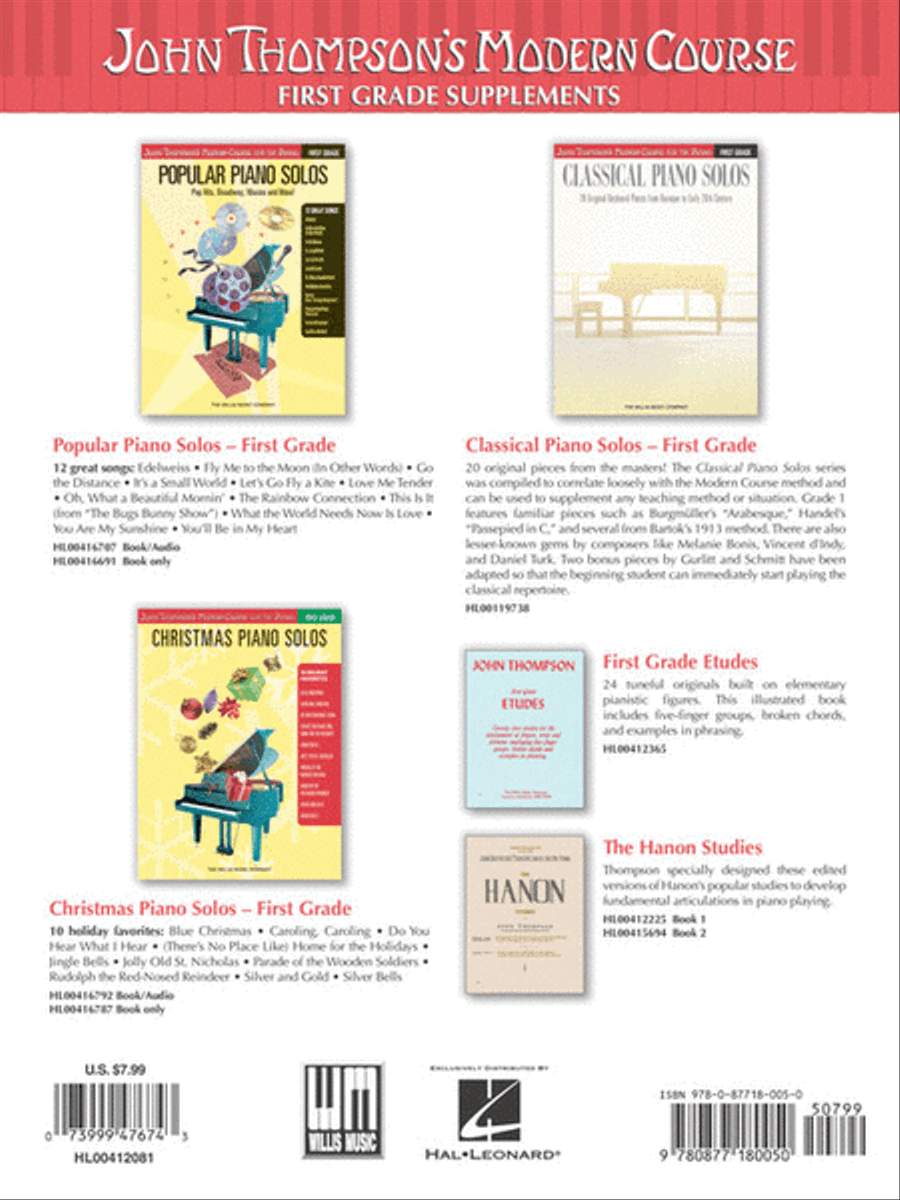 John Thompson's Modern Course for the Piano - The First Grade Book