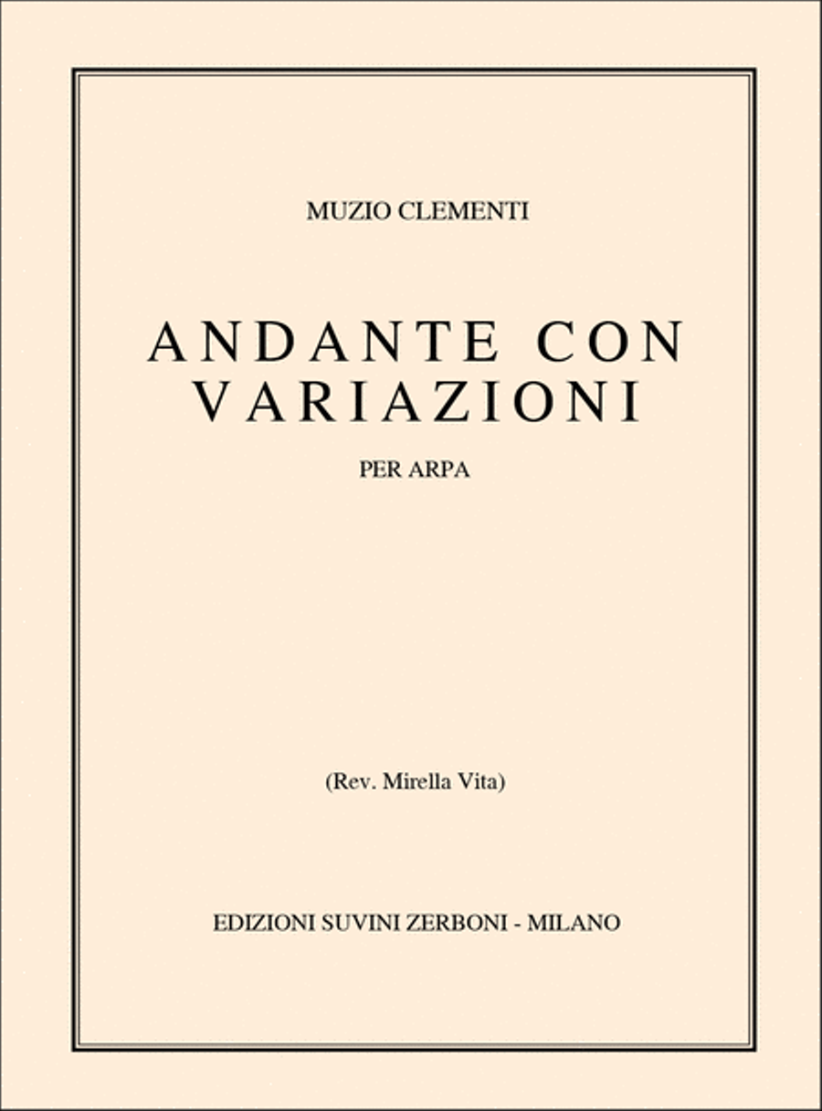 Andante con Variazoni Harp scores gallery preview page 1
