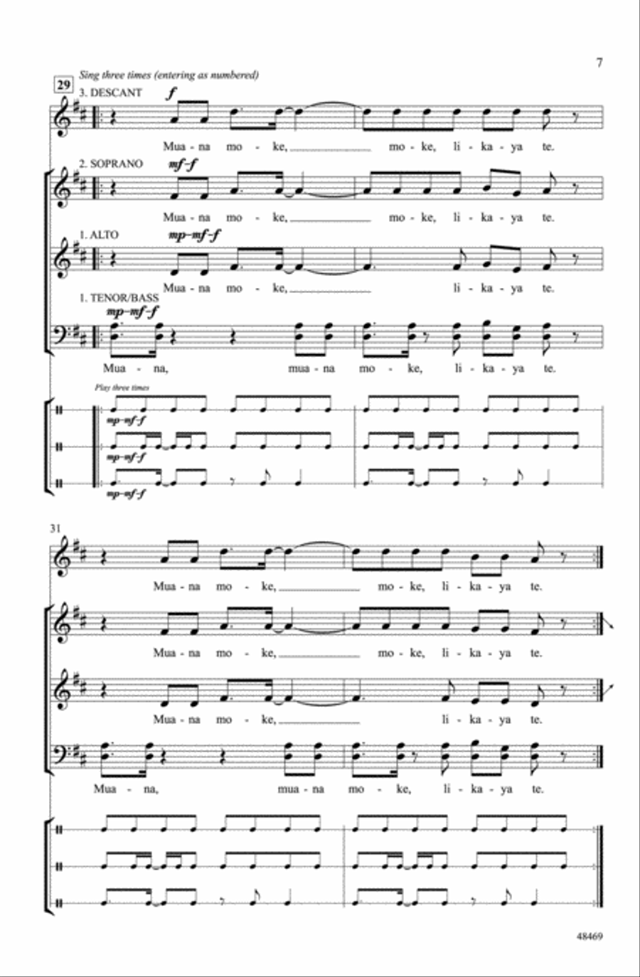 Muana Moke Muana Moke Choir scores gallery preview page 6