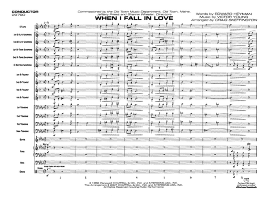 When I Fall in Love: Score