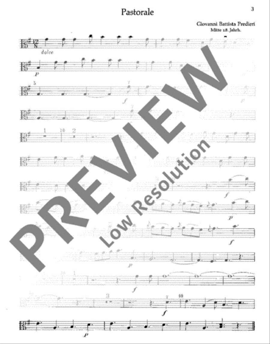 Weihnachtliche Sicilianen und Pastoralen Viola scores gallery preview page 4