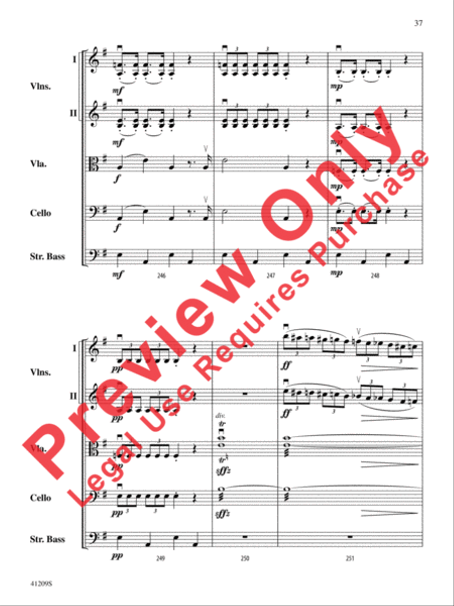 The Wizard of Oz String Orchestra scores gallery preview page 38