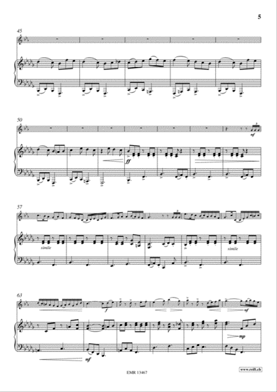 Spanish Concertino Clarinet Solo scores gallery preview page 5