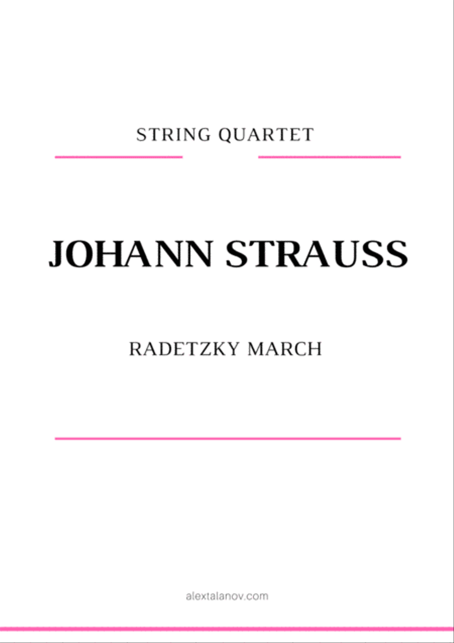Radetzky March Radetzky March String Quartet scores gallery preview page 1