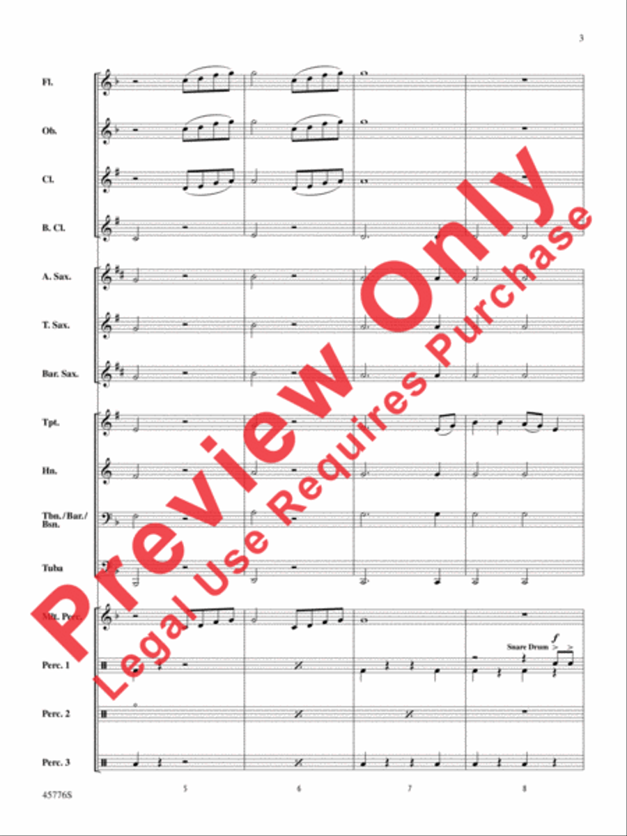 Sorry Concert Band scores gallery preview page 4