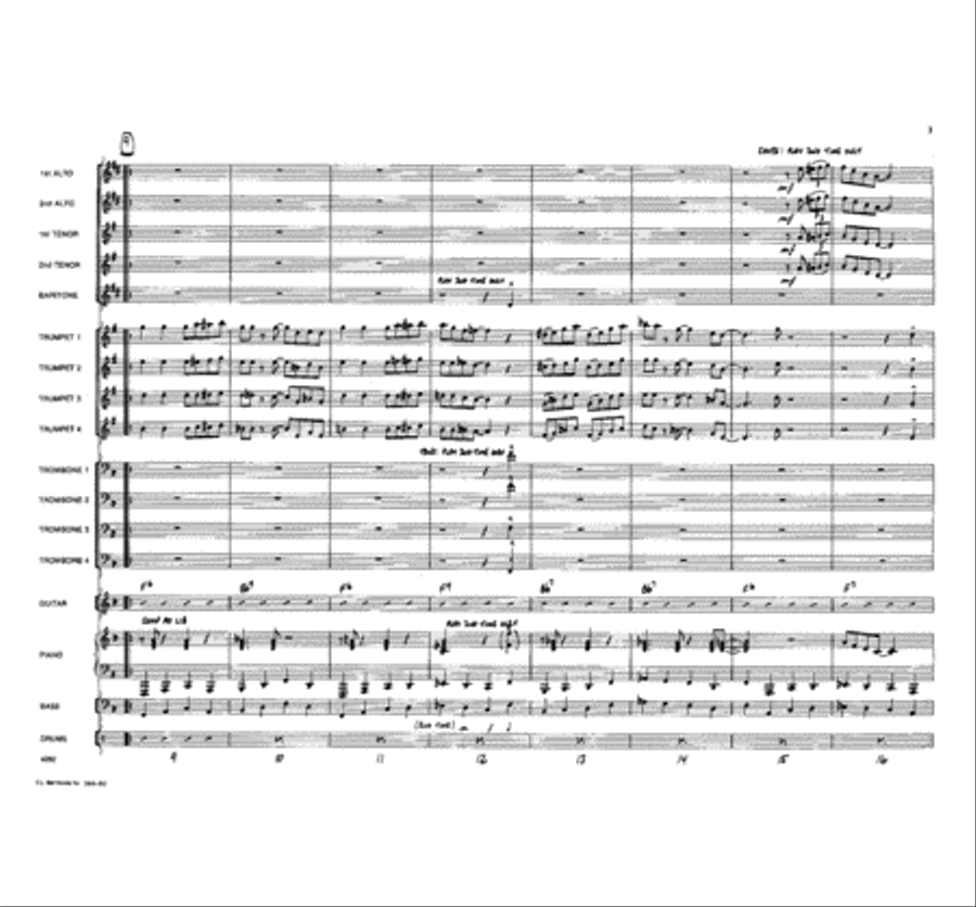 Bugle Boogie Blues Bugle Boogie Blues Jazz Ensemble scores gallery preview page 3