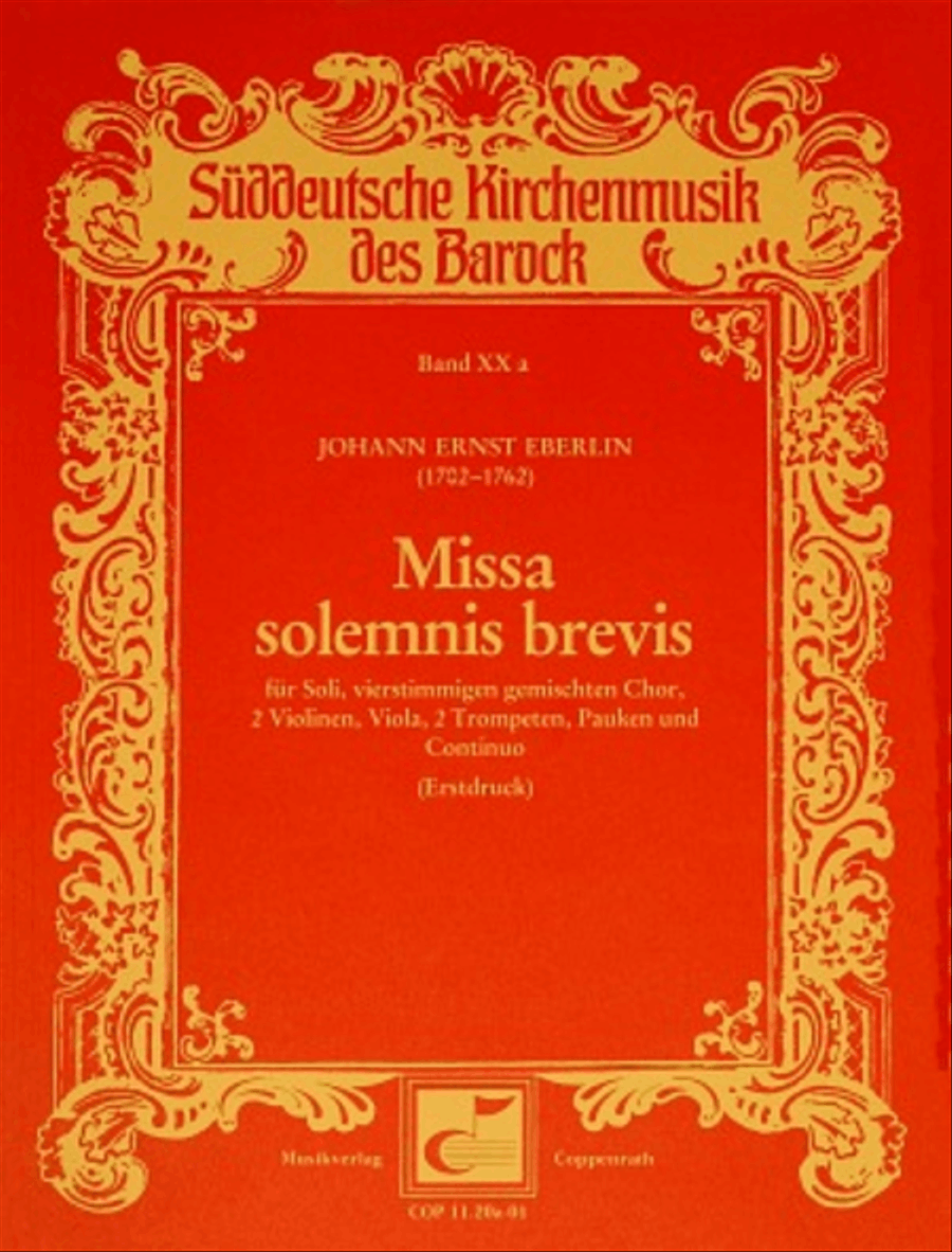Missa solemnis brevis 4-Part scores gallery preview page 1