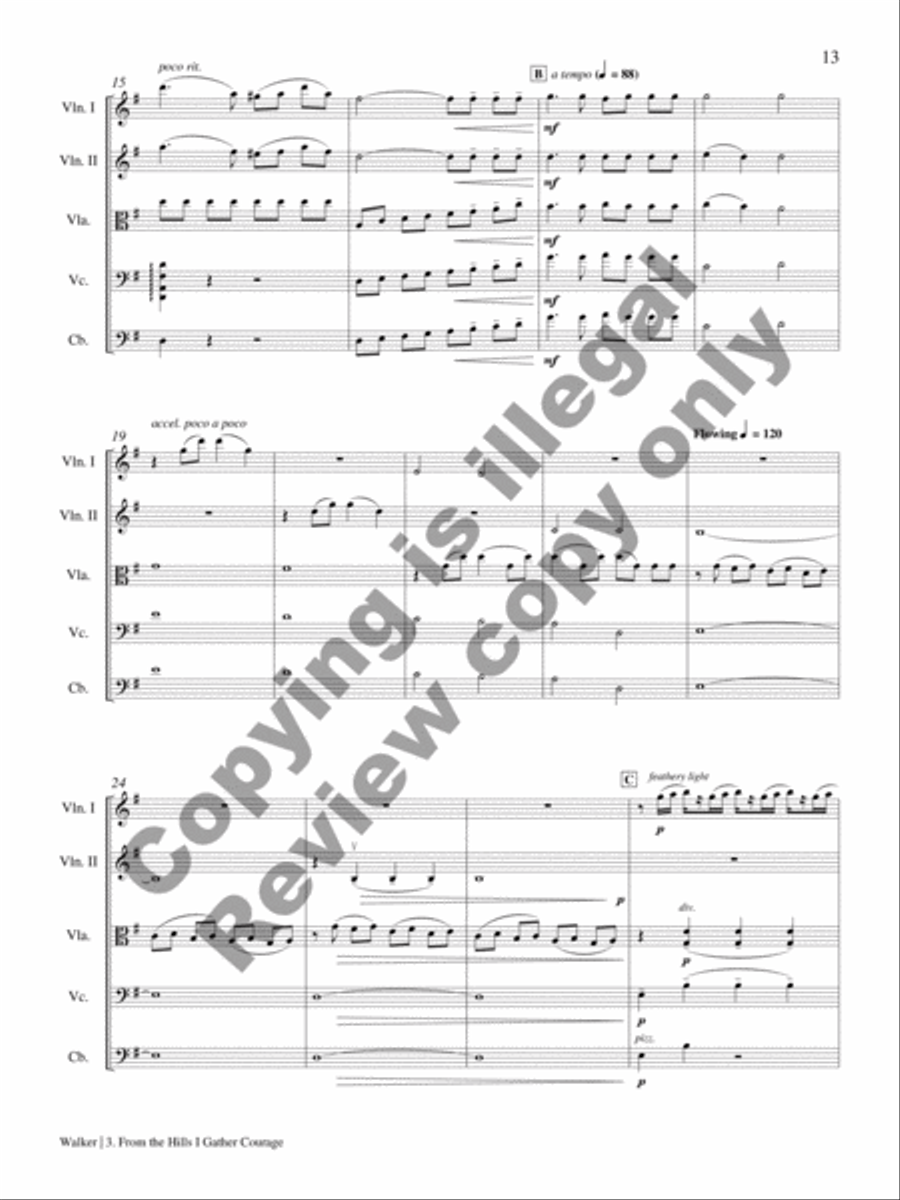 The Dove and Other Songs of Peace (Complete Set) String Orchestra scores gallery preview page 9