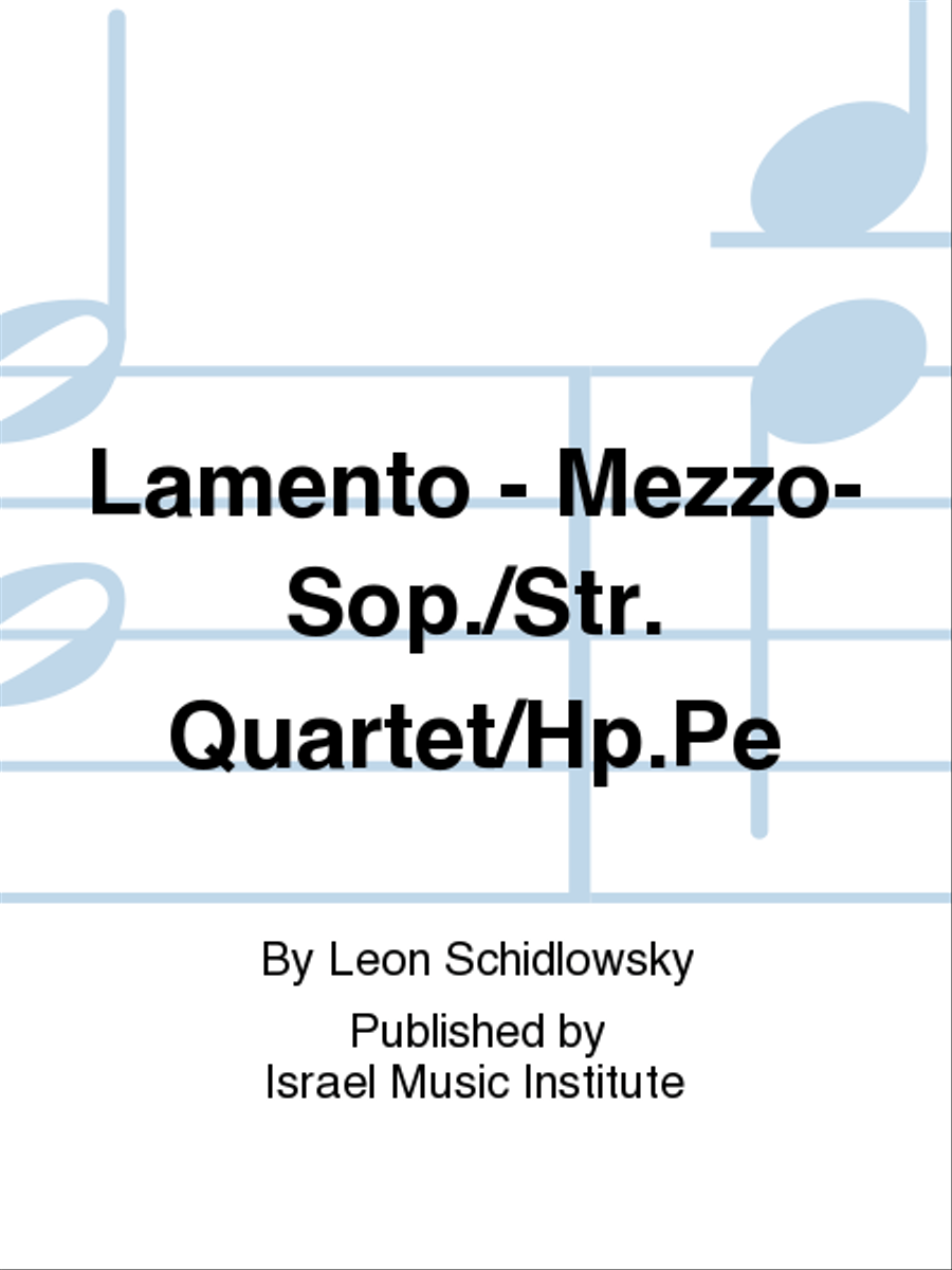 Lamento Chamber Music scores gallery preview page 1