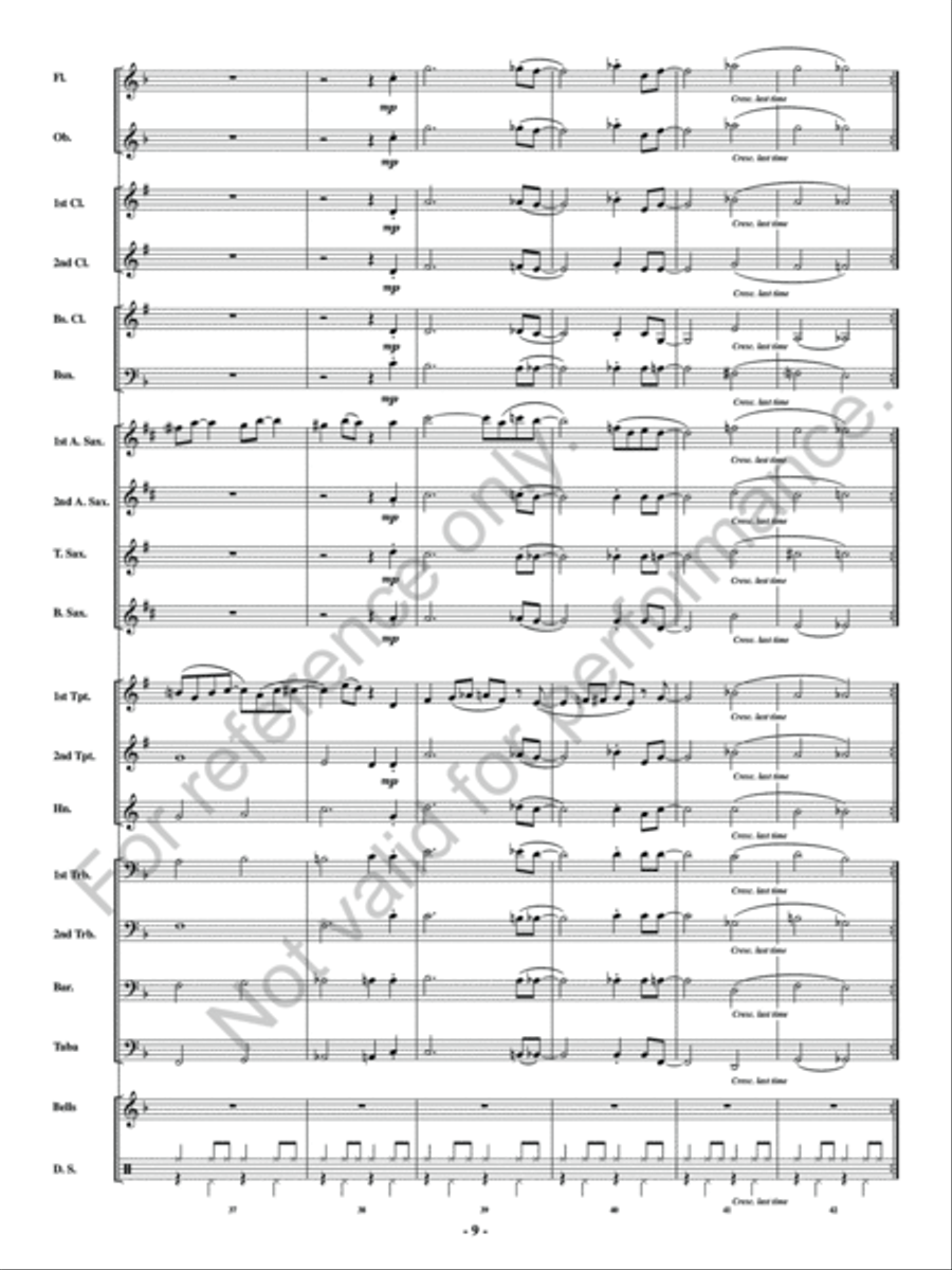 Blues March Concert Band scores gallery preview page 10