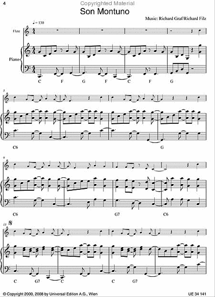 Cuba - Play Along Flute Chamber Music scores gallery preview page 3