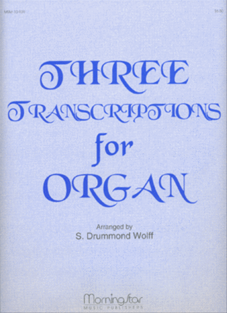 Three Transcriptions Organ scores gallery preview page 1