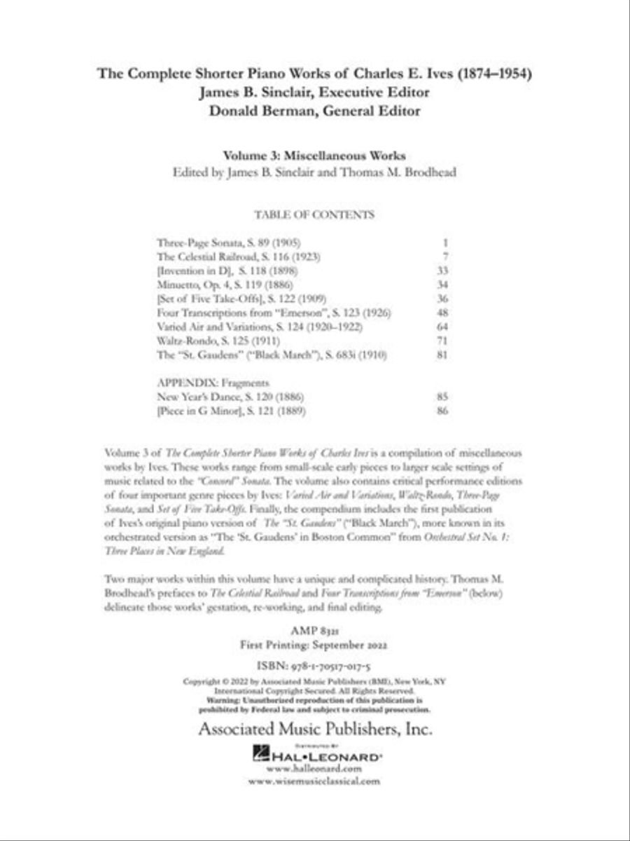 Piano Pieces: Shorter Works for Piano – Volume 3 Piano Solo scores gallery preview page 3