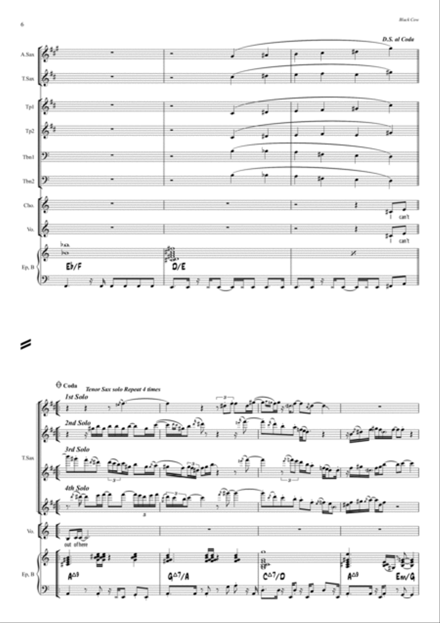 Black Cow Jazz Ensemble scores gallery preview page 6