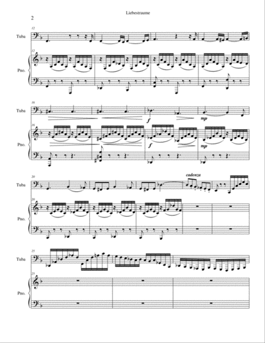 Liebestraume Liebestraume Piano scores gallery preview page 2