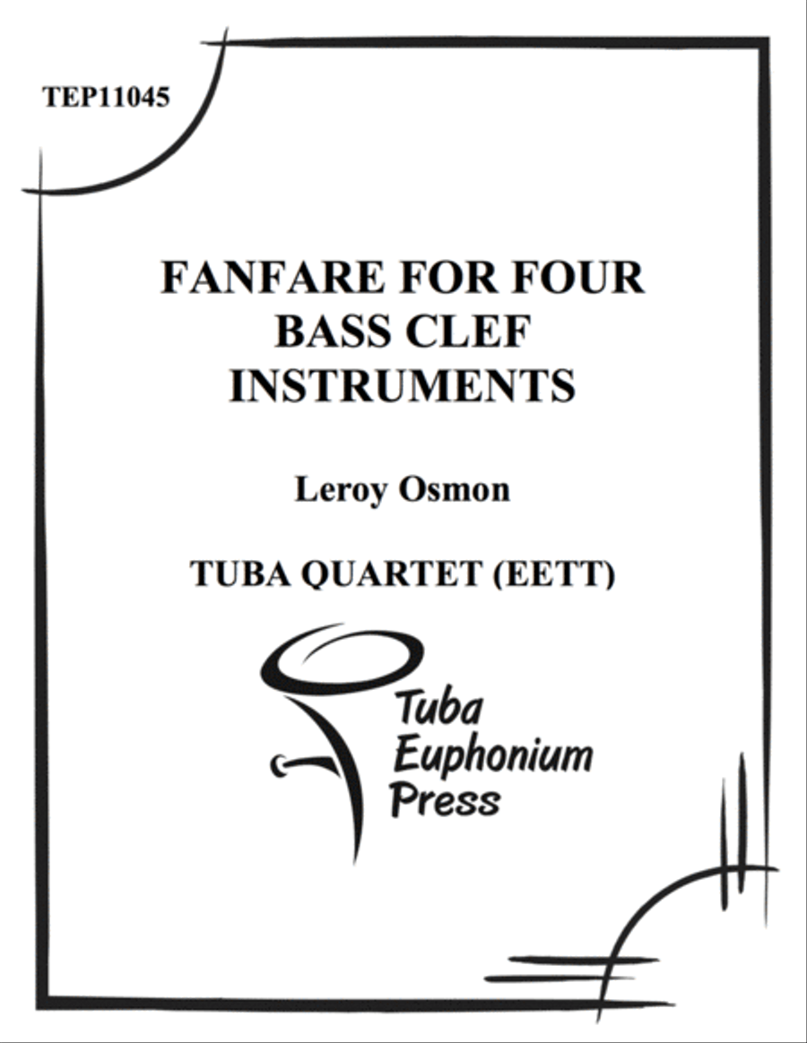 Fanfare for Four Bass Clef Instruments EETT scores gallery preview page 1