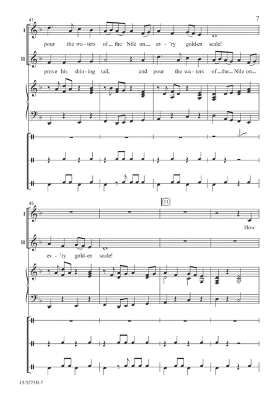 How Doth the Little Crocodile 2-Part scores gallery preview page 7