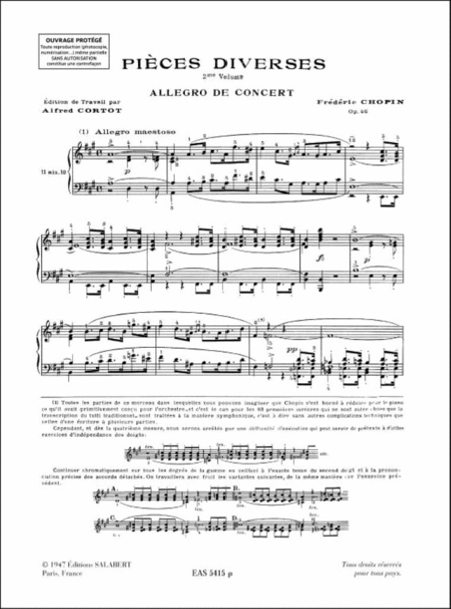 Pièces Diverses Op.46, 19, 45, 12 - 2eme volume Piano Solo scores gallery preview page 2