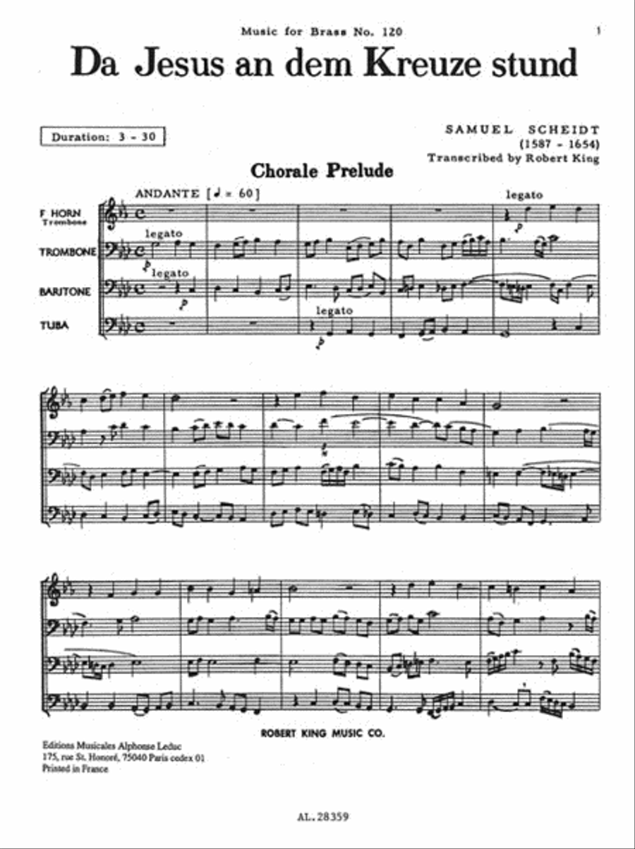 Da Jesus An Dem Kreuze (trombones 4) Trombone scores gallery preview page 3