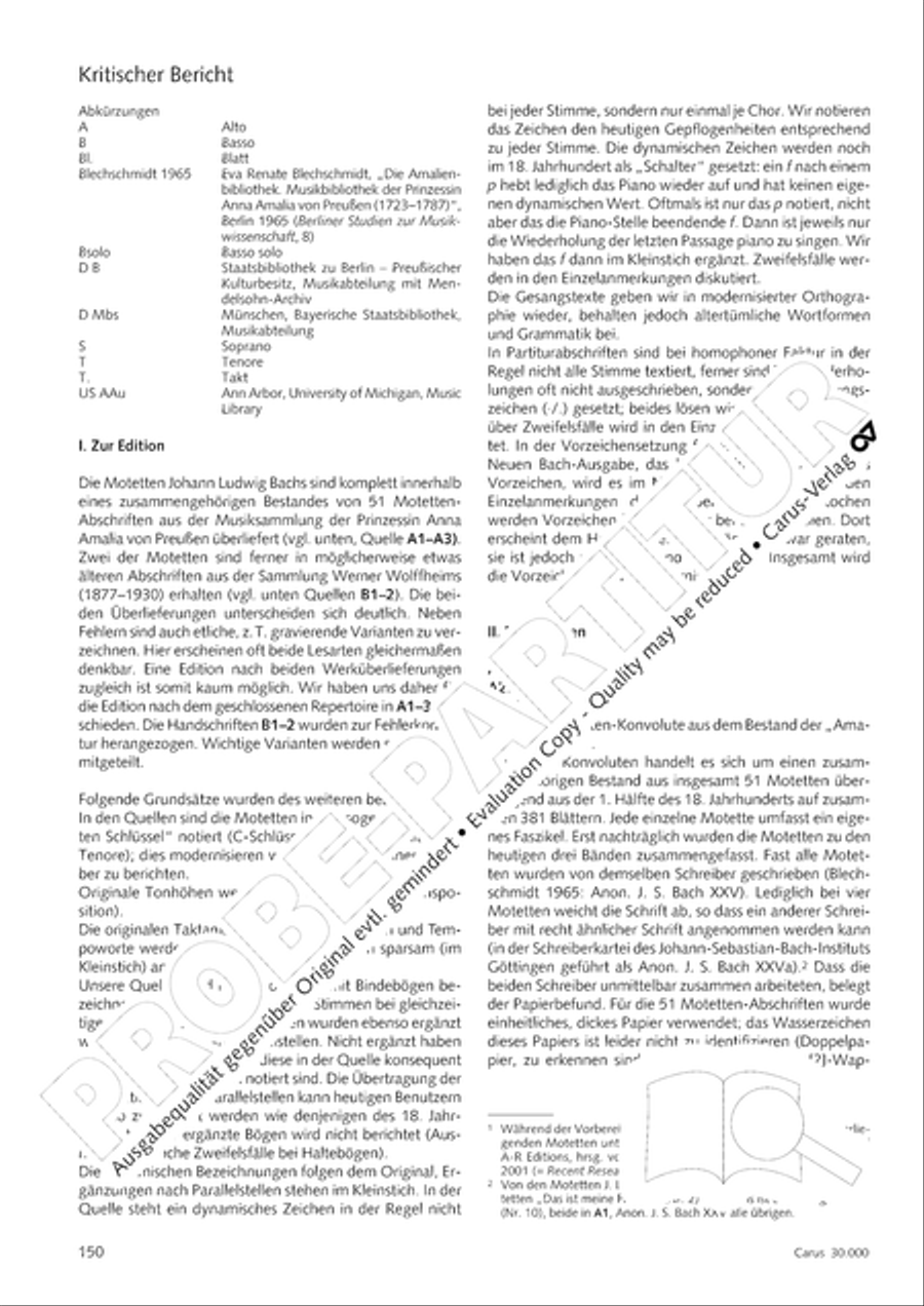 J.L. Bach: The complete motets Choir scores gallery preview page 157