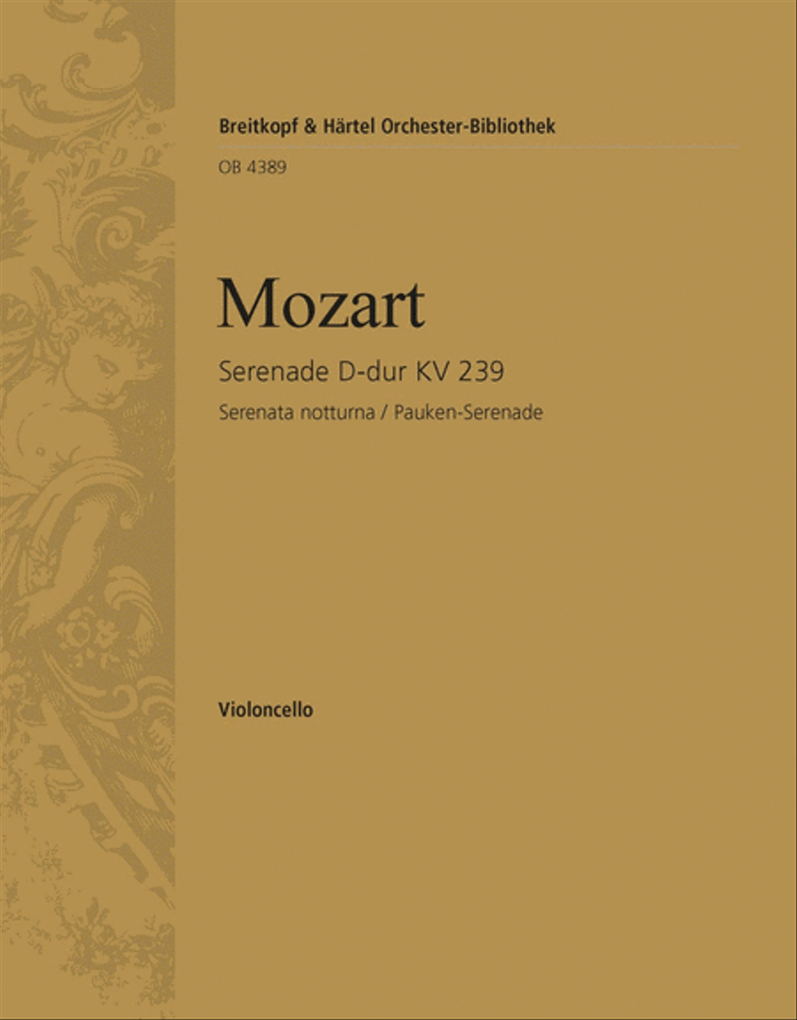 Serenade in D major K. 239 Orchestra scores gallery preview page 1