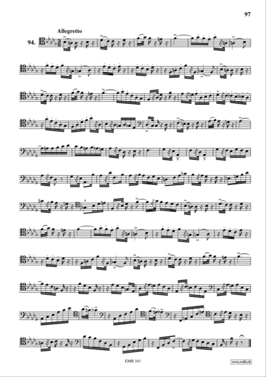 Studies in all Clefs Trombone Solo scores gallery preview page 43