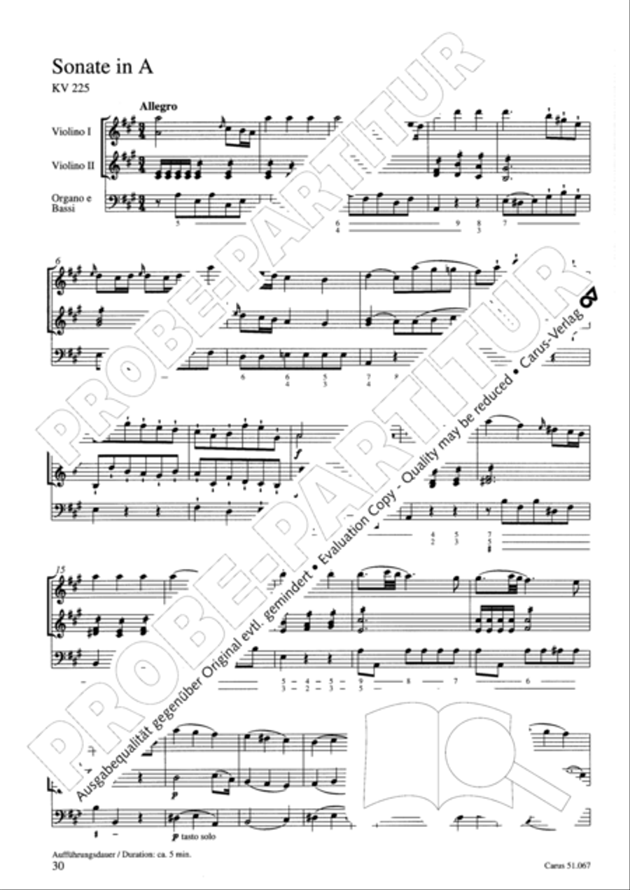 Church Sonatas Collection / Songbook scores gallery preview page 31