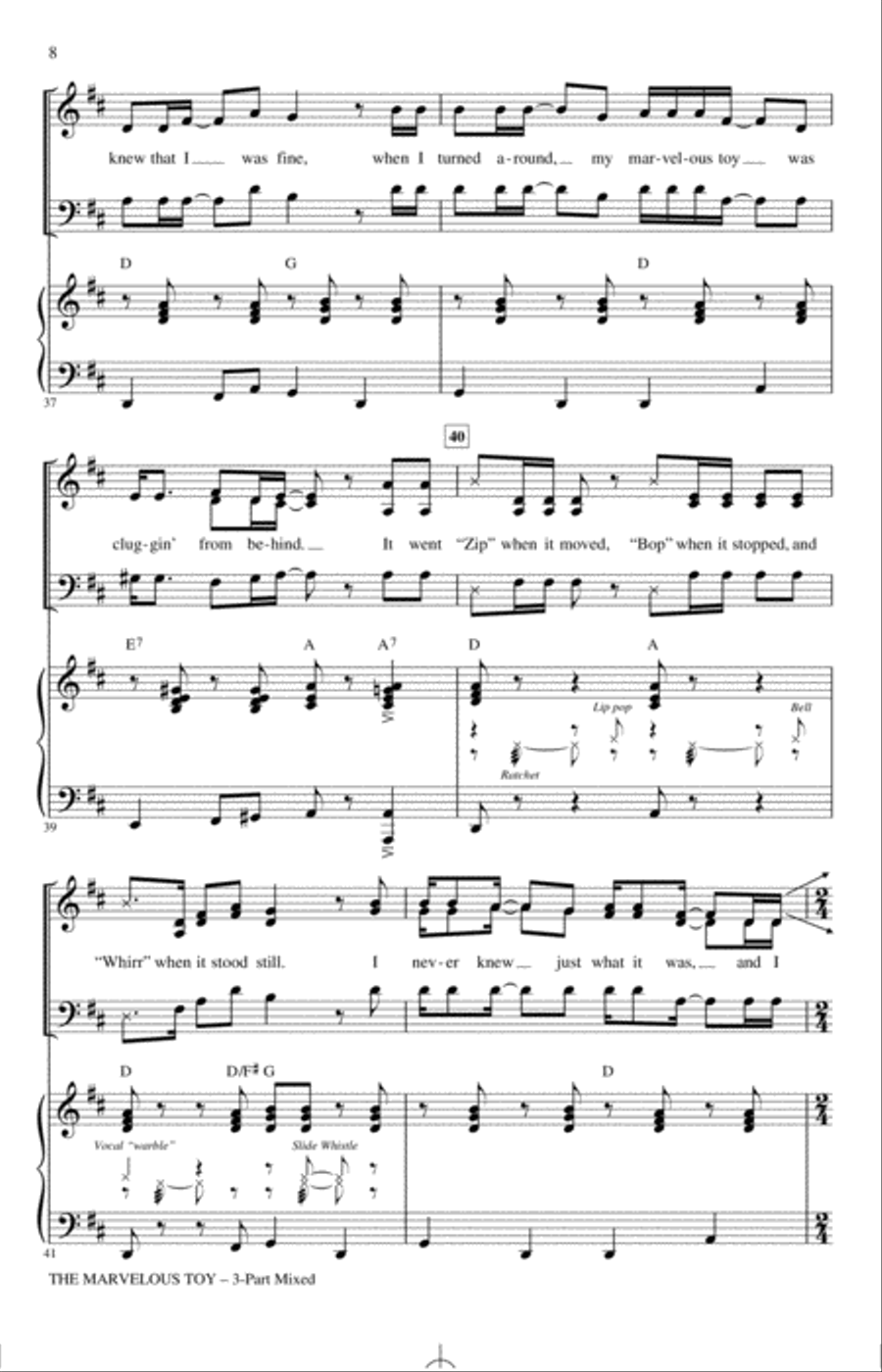The Marvelous Toy (arr. Alan Billingsley) 3-Part scores gallery preview page 7