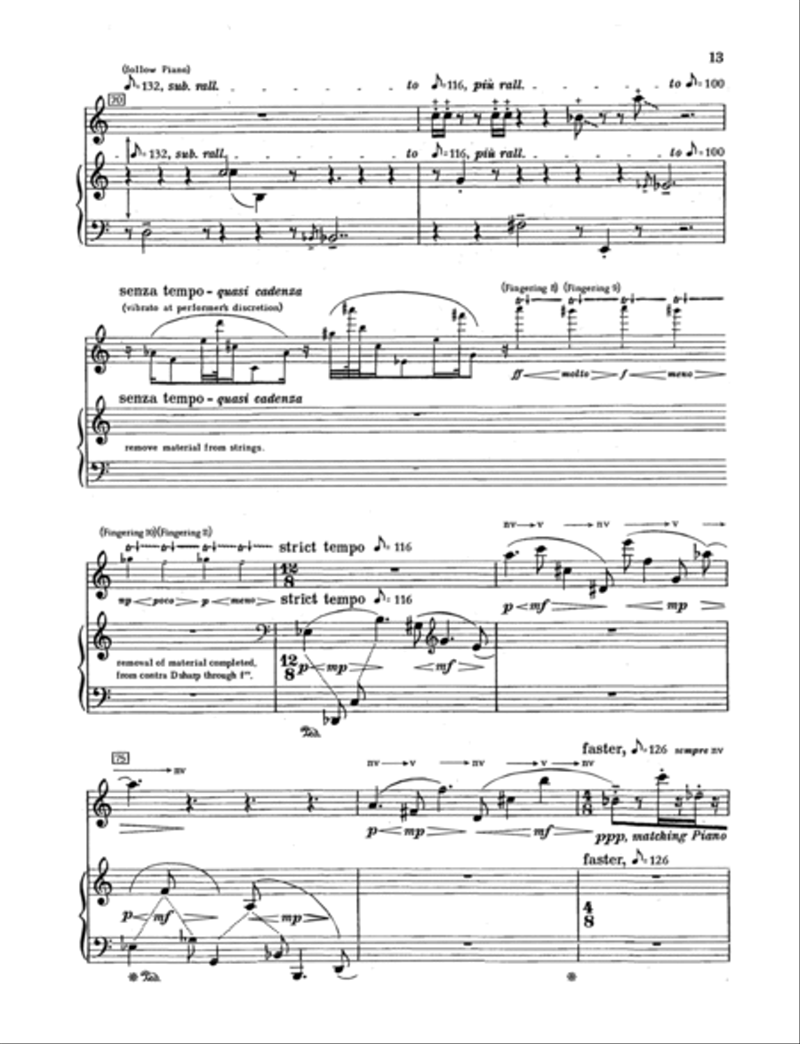 Cursive Flute Solo scores gallery preview page 14