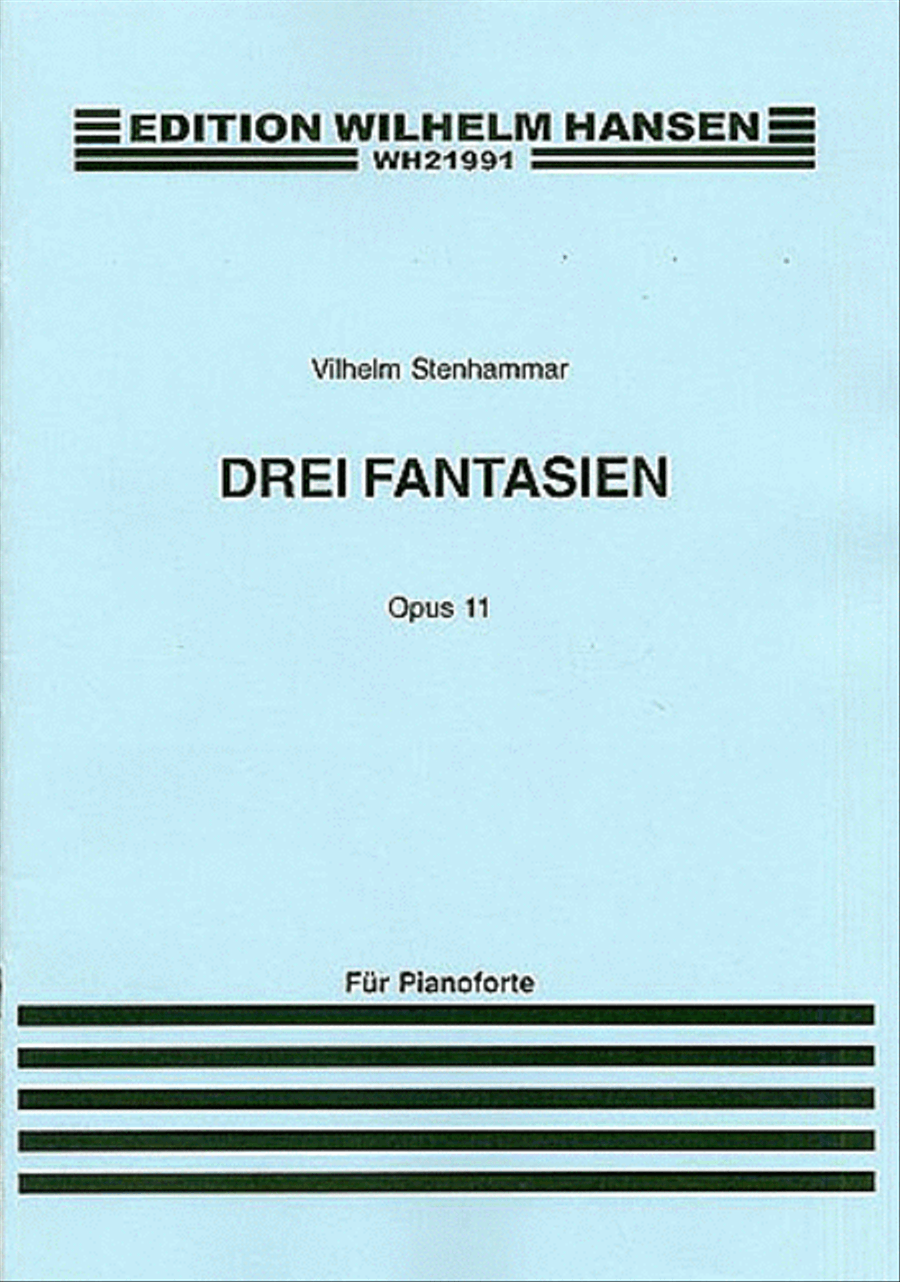 Wilhelm Stenhammer: Drei Fantasien For Piano Op.11 Piano Solo scores gallery preview page 1
