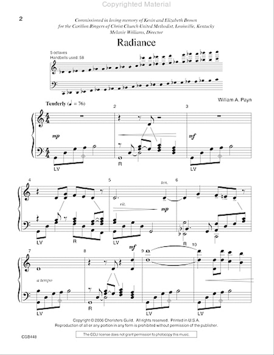 Radiance Handbell Choir scores gallery preview page 2