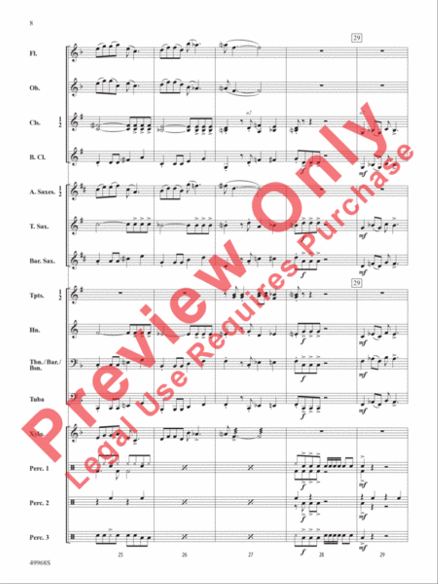 Funky Penguins Funky Penguins Concert Band scores gallery preview page 9