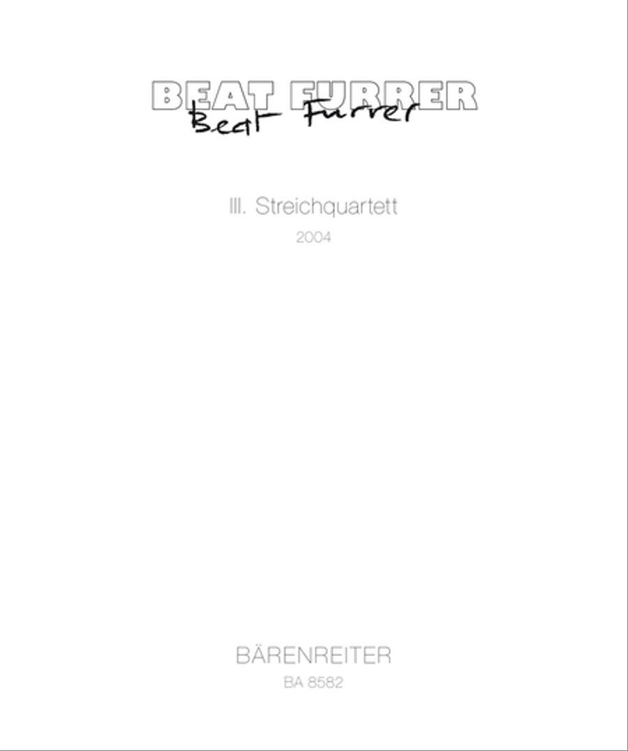 String Quartet, No. 3 String Quartet scores gallery preview page 1