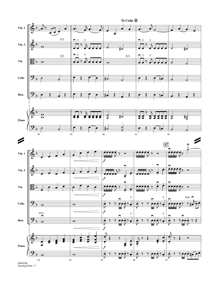 Turning Point - Full Score Orchestra scores gallery preview page 6