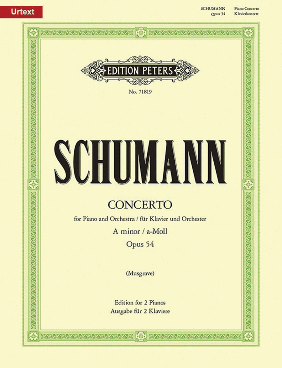 Piano Concerto in A minor Op. 54 (Edition for 2 Pianos) Piano Solo scores gallery preview page 1