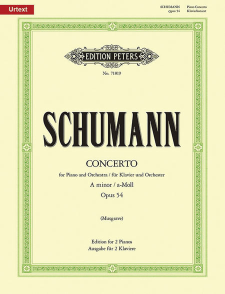Piano Concerto in A minor Op. 54 (Edition for 2 Pianos)