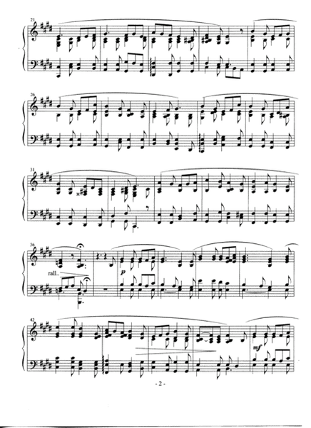 Christmas song for piano solo ( choral piece )